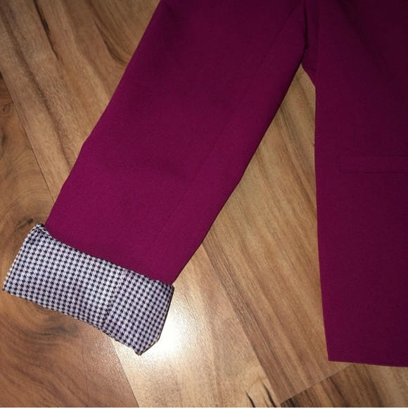 Worthington Black Blazer with Houndstooth Lining | Women’s Work Jacket - Picture 8 of 15